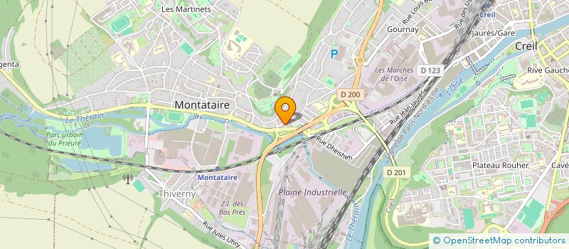 localisation de l'entreprise MADAME WHITNEY GOMIS  MONTATAIRE