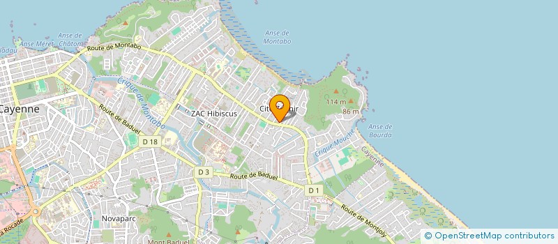 localisation de l'entreprise MADAME WHITNEY GRAVIER  CAYENNE