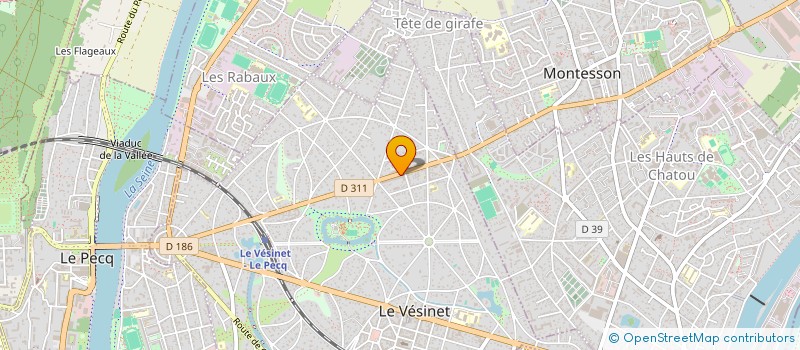 localisation de l'entreprise MADAME WIAM IKARKAOUN  LE VESINET