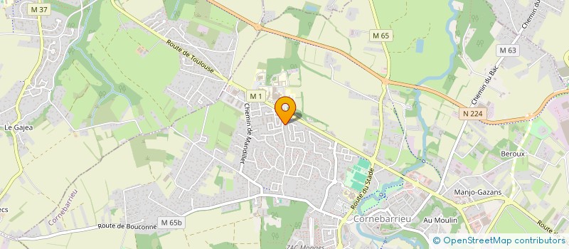 localisation de l'entreprise MADAME WIAME SHAKI  CORNEBARRIEU