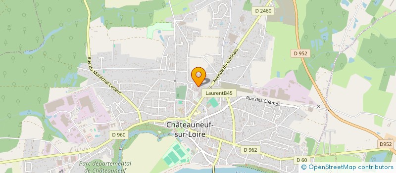 localisation de l'entreprise MADAME WIDAD BENBOUALALA à CHATEAUNEUF-SUR-LOIRE