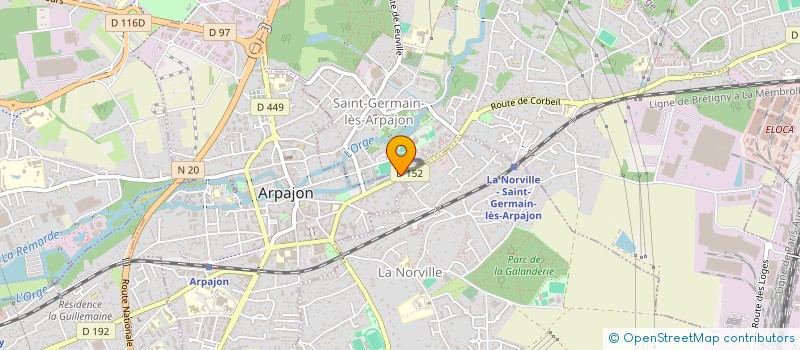 localisation de l'entreprise MADAME WIDAD FETTAH à ARPAJON