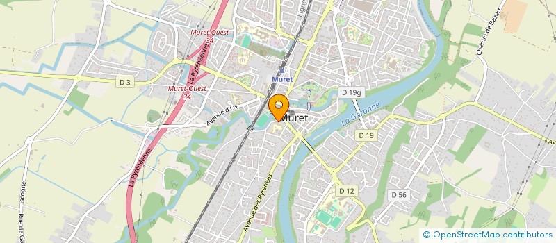 localisation de l'entreprise MADAME WIDAD GASMI  MURET