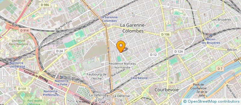 localisation de l'entreprise MADAME WIDAD KEBKOUB à COURBEVOIE