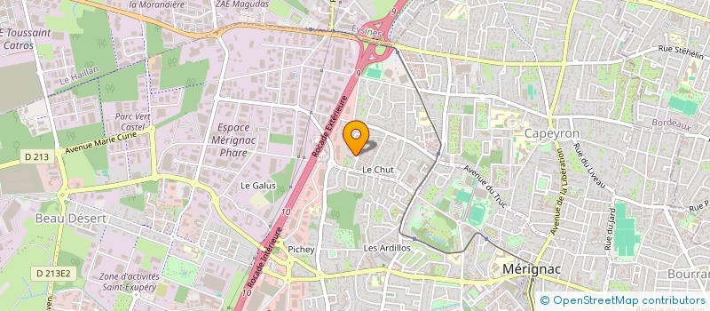 localisation de l'entreprise MADAME WIDAD NAFAA  MERIGNAC