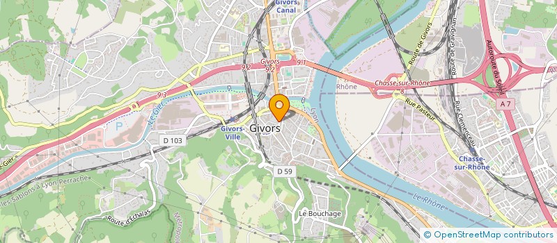 localisation de l'entreprise MADAME WIDED MSADEK  GIVORS