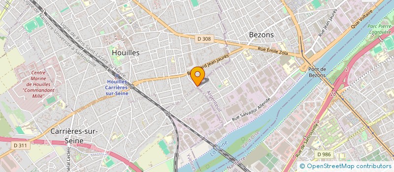 localisation de l'entreprise MADAME WIEM BELGHITH  HOUILLES