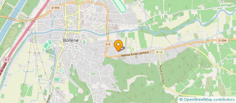 localisation de l'entreprise MADAME WIHANE EL YAZIDI  BOLLENE