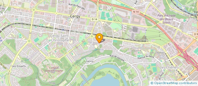 localisation de l'entreprise MADAME WIJDANE CHAIGNEAU  CERGY