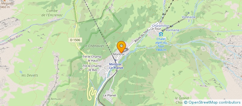 localisation de l'entreprise MADAME WIKTORIA FILIPCZAK  CHAMONIX-MONT-BLANC