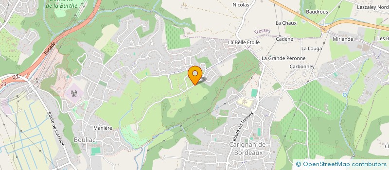 localisation de l'entreprise MADAME WILDA SAINT-LOUIS  BOULIAC