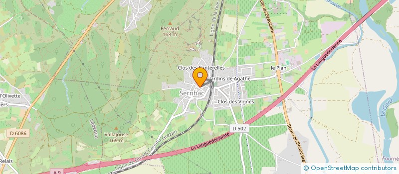 localisation de l'entreprise MADAME WILEM SILVA  SERNHAC