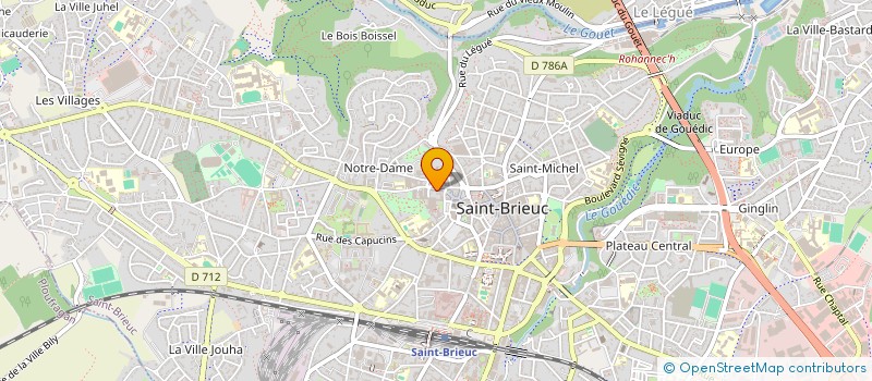 localisation de l'entreprise MADAME WILHDMINE SZCZYPULA à SAINT-BRIEUC