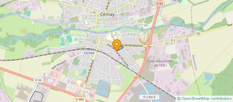 localisation de l'entreprise MADAME WILMA DE FILIPPO à CERNAY