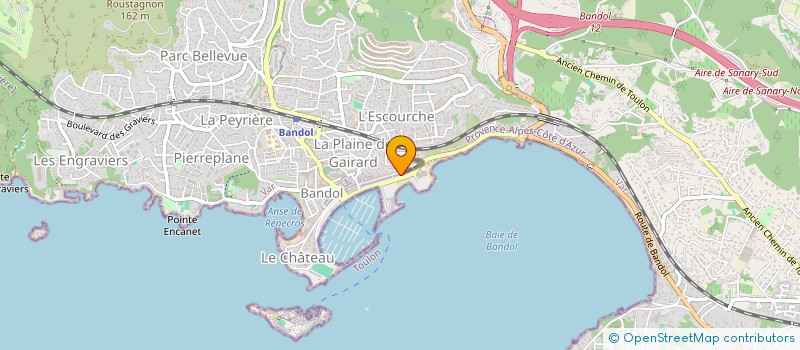 localisation de l'entreprise MADAME WILMA DULALLA  BANDOL