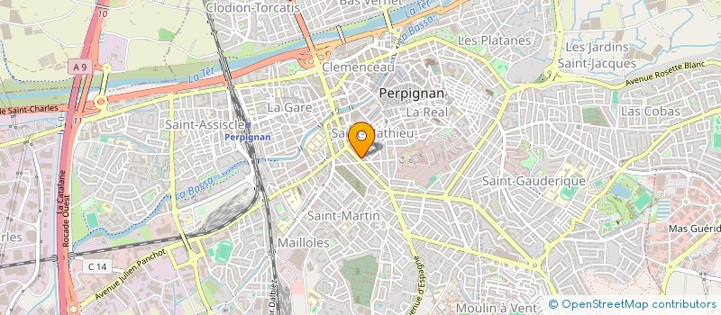 localisation de l'entreprise MADAME WILMA PEATTIE  PERPIGNAN