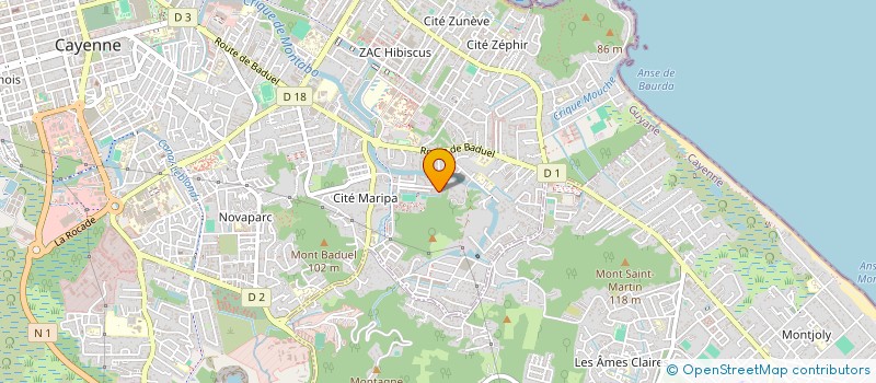 localisation de l'entreprise MADAME WILMITA LESTIN  CAYENNE