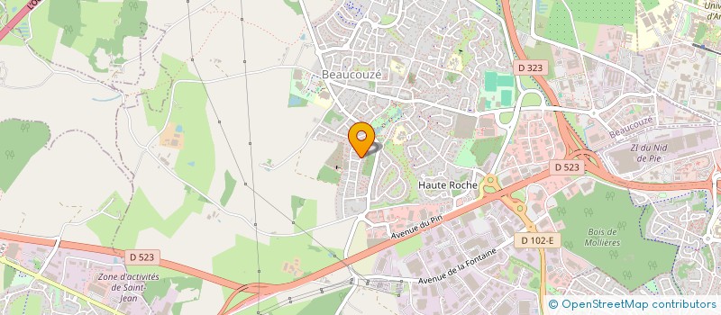 localisation de l'entreprise MADAME WINA WIRTA  BEAUCOUZE