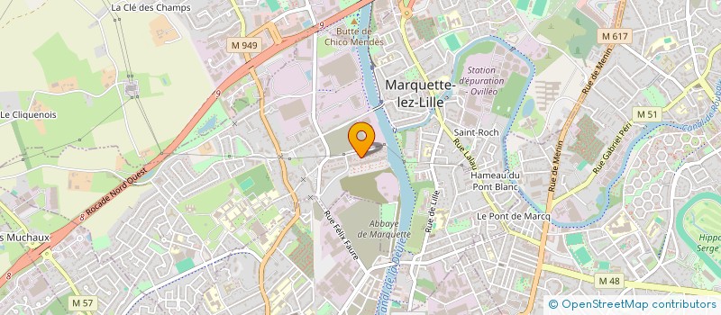 localisation de l'entreprise MADAME WING SZE YIP à MARQUETTE-LEZ-LILLE