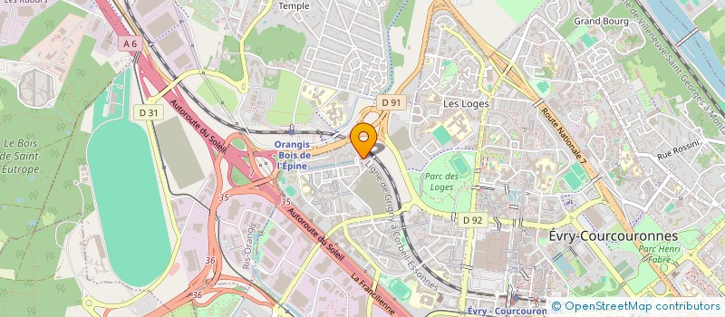 localisation de l'entreprise MADAME WINNIE KITOKO-NGOMA  EVRY-COURCOURONNES