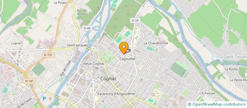 localisation de l'entreprise MADAME WIOLETA PIORKOWSKA à COGNAC