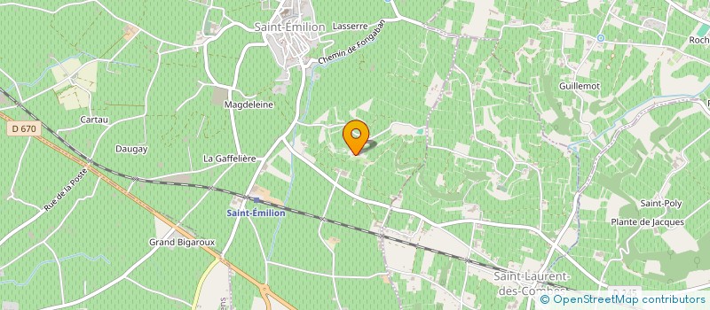 localisation de l'entreprise MADAME WIOLETTA GOLEBIOWSKA à SAINT-EMILION