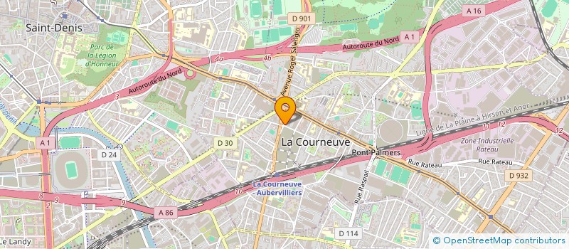 localisation de l'entreprise MADAME WISAL ABIDI à LA COURNEUVE