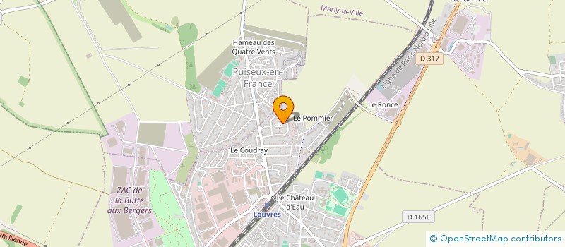 localisation de l'entreprise MADAME WISBERLINE JEAN BAPTISTE  LOUVRES