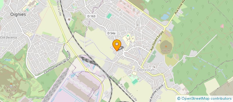 localisation de l'entreprise MADAME WISSAM ABDALLAOUI ALAOUI  OSTRICOURT