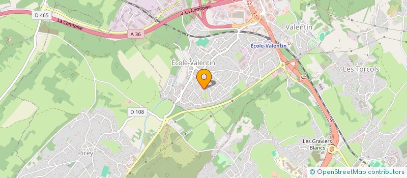 localisation de l'entreprise MADAME WISSAM BAHLOUL  ECOLE-VALENTIN