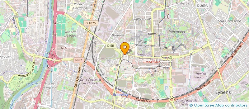 localisation de l'entreprise MADAME WISSAM BENKHALED  ECHIROLLES