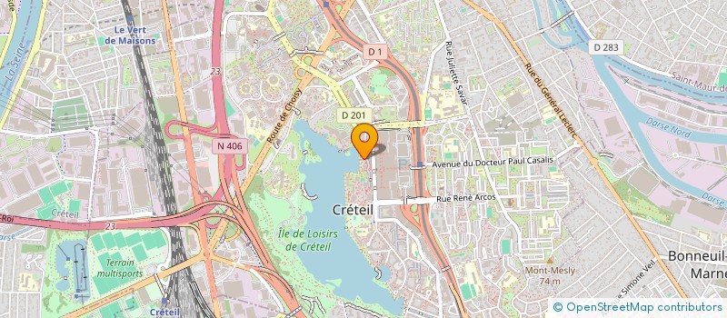 localisation de l'entreprise MADAME WISSAM OUAMRANE  CRETEIL