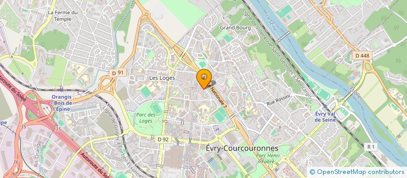 localisation de l'entreprise MADAME WISSEM MELIANI  EVRY-COURCOURONNES