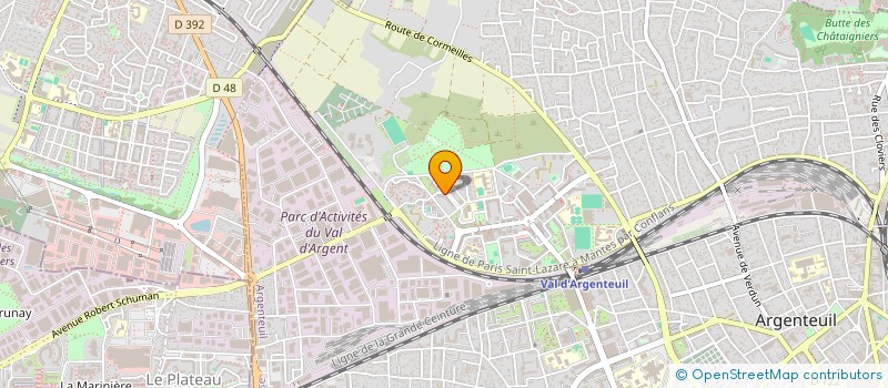 localisation de l'entreprise MADAME WISSEM OUALI  ARGENTEUIL