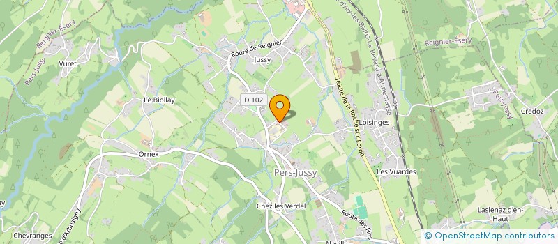 localisation de l'entreprise MADAME WITNEY REINHARDT  PERS-JUSSY