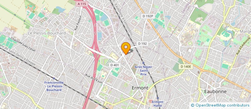 localisation de l'entreprise MADAME WIVINE MPASSI  ERMONT