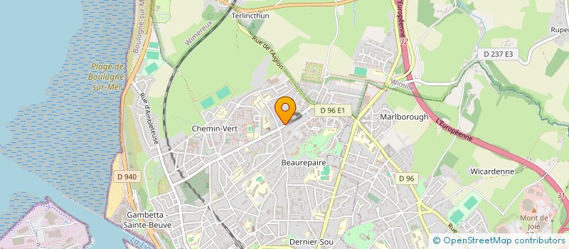 localisation de l'entreprise MADAME WLADIMIR KUSCHNICK  BOULOGNE-SUR-MER