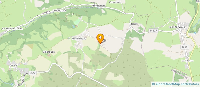 localisation de l'entreprise MADAME WLADYS MOUYSSET  SALLES-LA-SOURCE