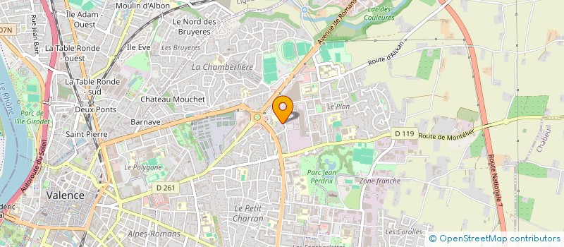 localisation de l'entreprise MADAME WOIRDA ROUABHI  VALENCE