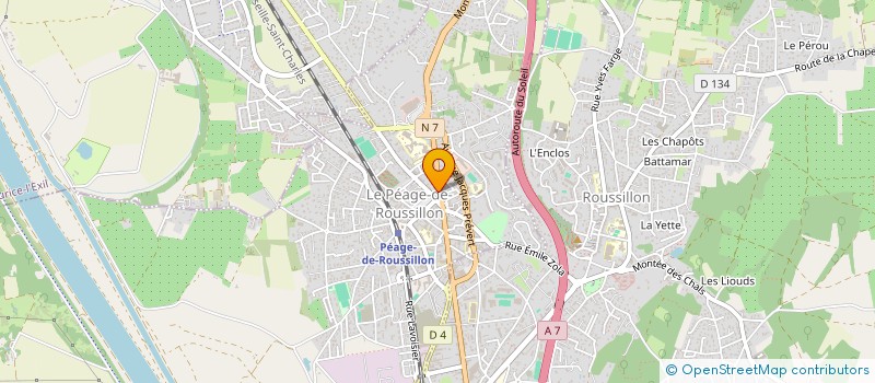 localisation de l'entreprise MADAME WON LARISSA DELI  LE PEAGE-DE-ROUSSILLON