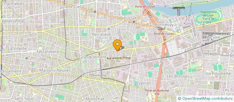 localisation de l'entreprise MADAME WOSSAN MESSOU  VILLEURBANNE