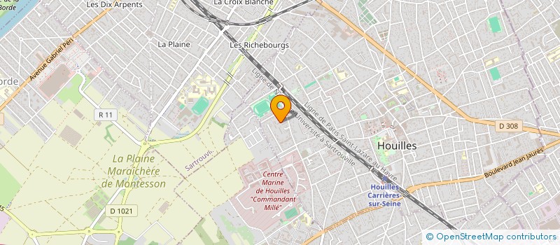 localisation de l'entreprise MADAME WUNREI JUNG  HOUILLES