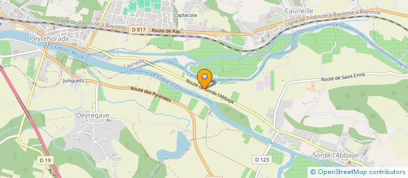 localisation de l'entreprise MADAME WYLLIA LAPOUGE  SORDE-L'ABBAYE