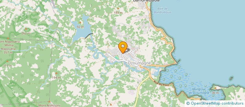 localisation de l'entreprise MADAME X KOURAICHIA ASSANI  BANDRABOUA