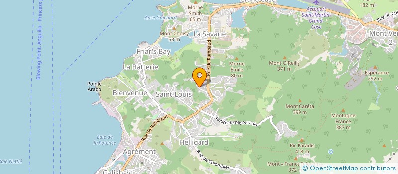 localisation de l'entreprise MADAME XANDRA RAAT  SAINT MARTIN