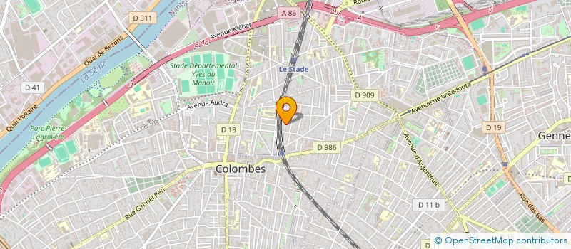 localisation de l'entreprise MADAME XAVERINE PAPIN à COLOMBES
