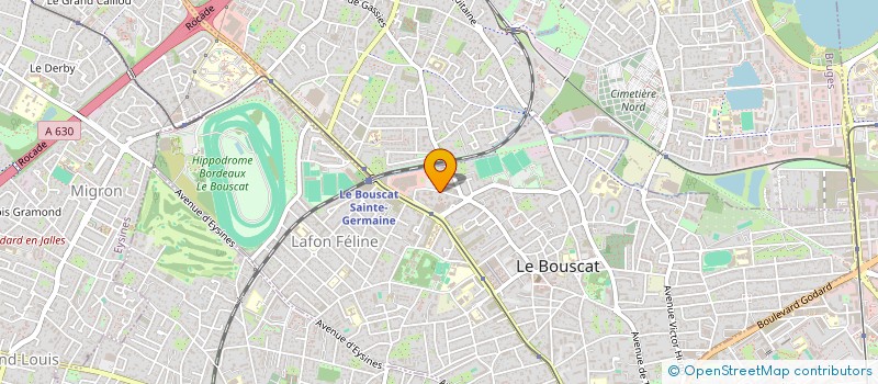 localisation de l'entreprise MADAME XAVIERA REMMER  LE BOUSCAT