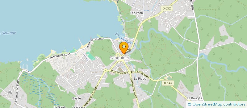 localisation de l'entreprise MADAME XAVIERE DE URTASUN  SANGUINET