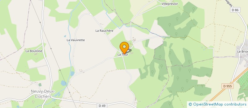 localisation de l'entreprise MADAME XAVIERE METTERY à NEUVY-DEUX-CLOCHERS