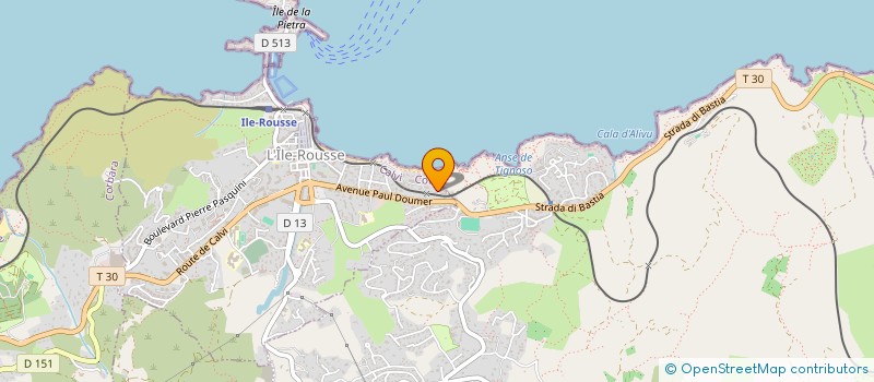 localisation de l'entreprise MADAME XAVIERE PETITJEAN  L'ILE ROUSSE